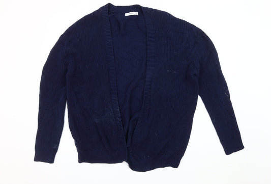 Womens UK Size M Mango Blue Cardigan Jumper