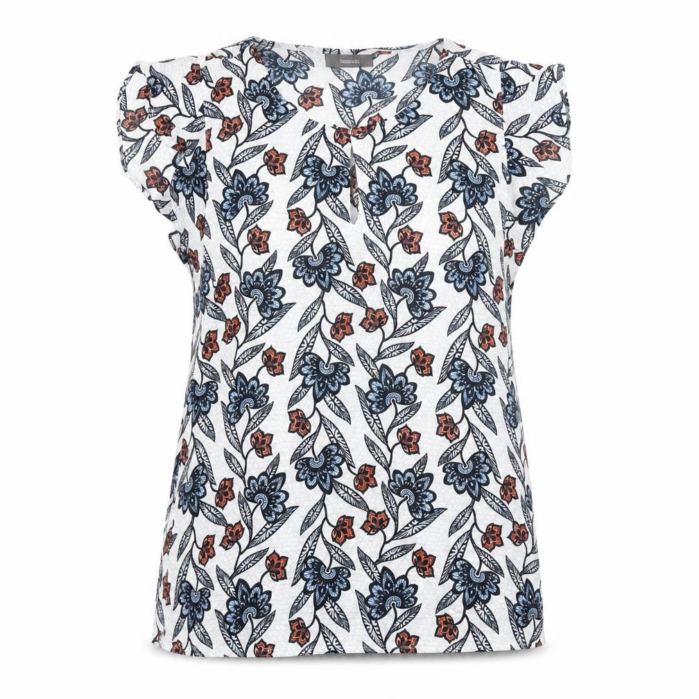 Womens UK Size 10 Yessica Multicoloured Basic Blouse