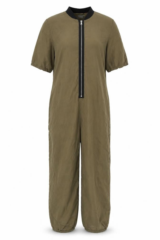 ASOS Women's Brown Short Sleeve Jumpsuit, Size 4