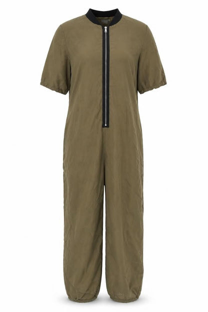 ASOS Women's Brown Short Sleeve Jumpsuit, Size 4