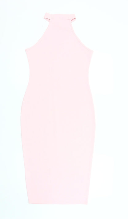 In The Style Women's Pink Bodycon Midi Dress Size 10