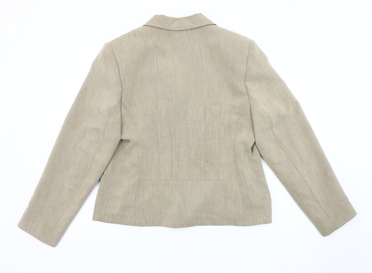 Womens UK Size 16 Alex & Co. Regular Beige Blazer