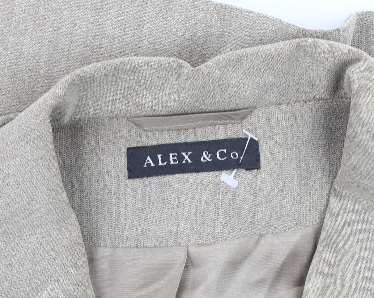 Womens UK Size 16 Alex & Co. Regular Beige Blazer