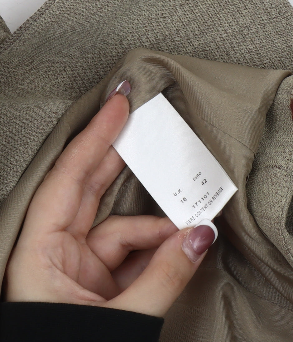 Womens UK Size 16 Alex & Co. Regular Beige Blazer