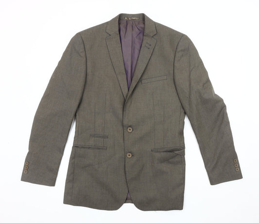 Mens UK Size 36 Harry Brown Regular Brown Suit Jacket