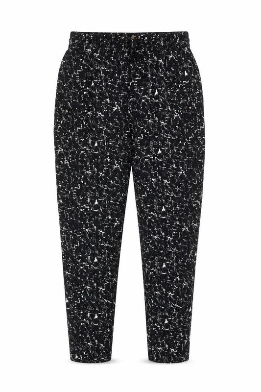 Womens UK Size 8 H&M Relaxed Fit Jogger Black Trousers
