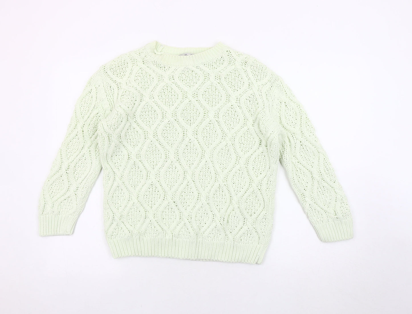 Womens UK Size 12 Zara Green Pullover Jumper