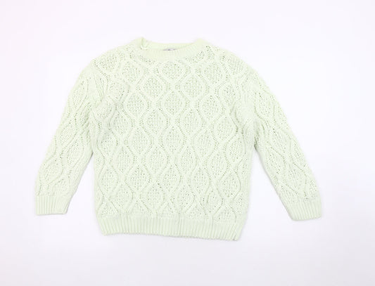 Womens UK Size 12 Zara Green Pullover Jumper