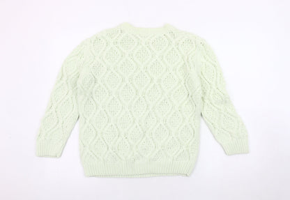 Womens UK Size 12 Zara Green Pullover Jumper