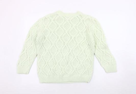 Womens UK Size 12 Zara Green Pullover Jumper