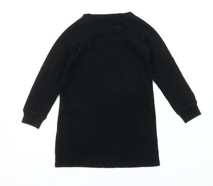 Next Girls Black Sweatshirt Dance Theme 7 Years - Stylish & Comfortable