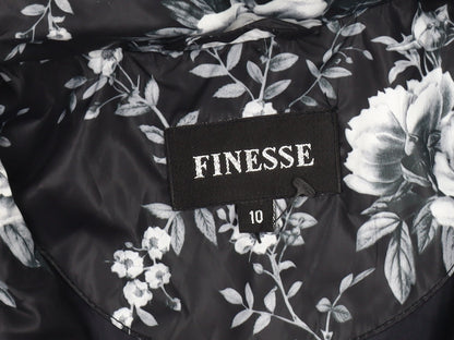 Womens UK Size 10 Finesse Black Rain Coat