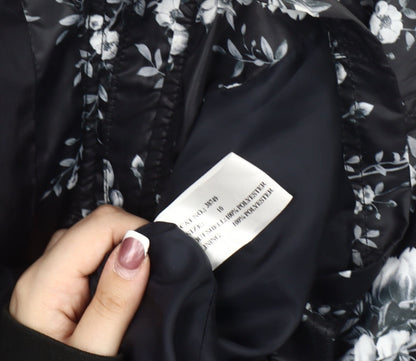 Womens UK Size 10 Finesse Black Rain Coat