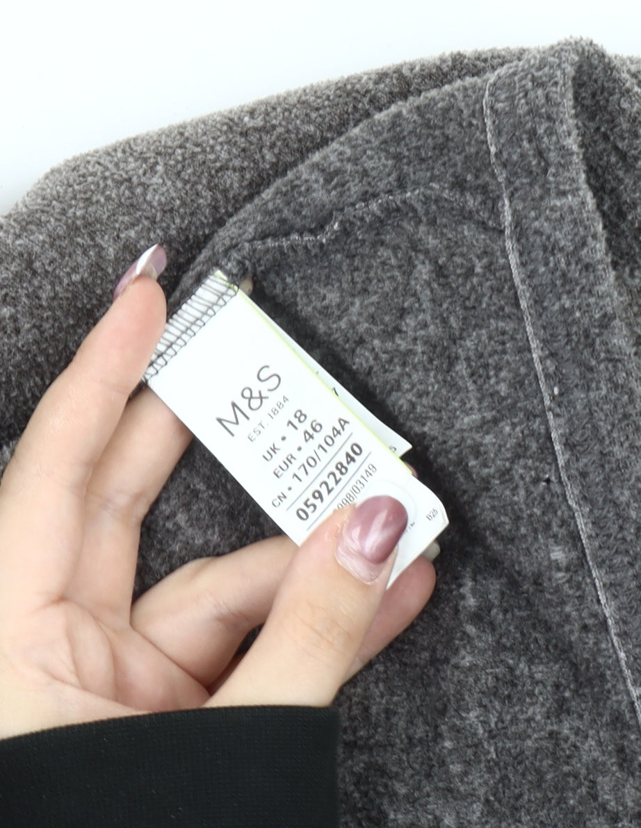 Womens UK Size 18 Marks and Spencer Grey Basic Jacket
