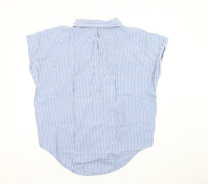 Womens UK Size M NEXT Blue Casual Button-Up