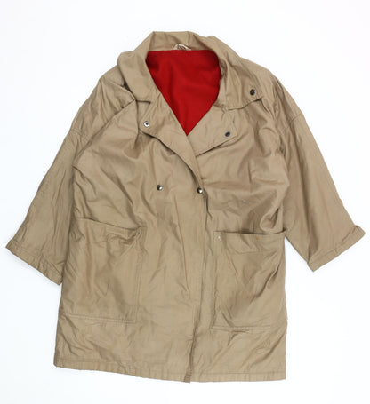 sands Women's Beige Overcoat Size 16 Classic Style