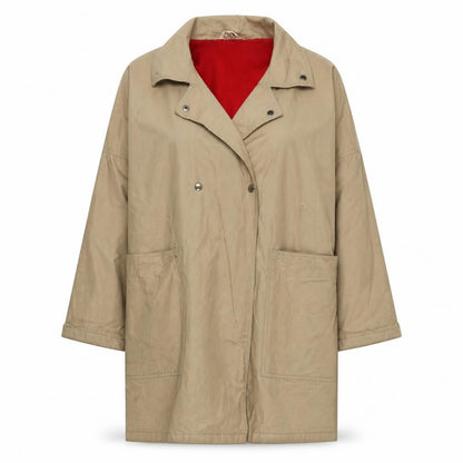 sands Women's Beige Overcoat Size 16 Classic Style