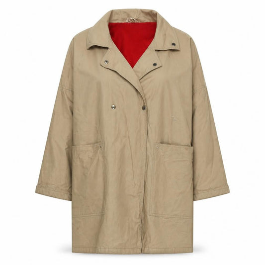 sands Women's Beige Overcoat Size 16 Classic Style