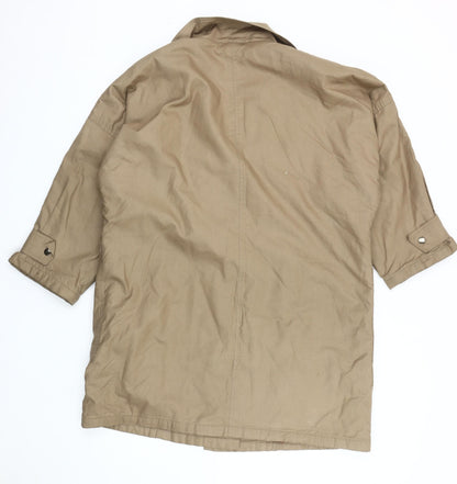 sands Women's Beige Overcoat Size 16 Classic Style