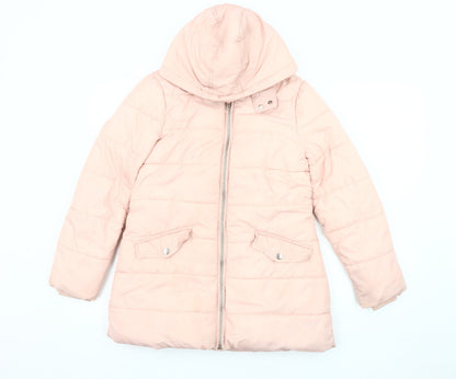Marks and Spencer Girls Pink Puffer Jacket 10-11 Years