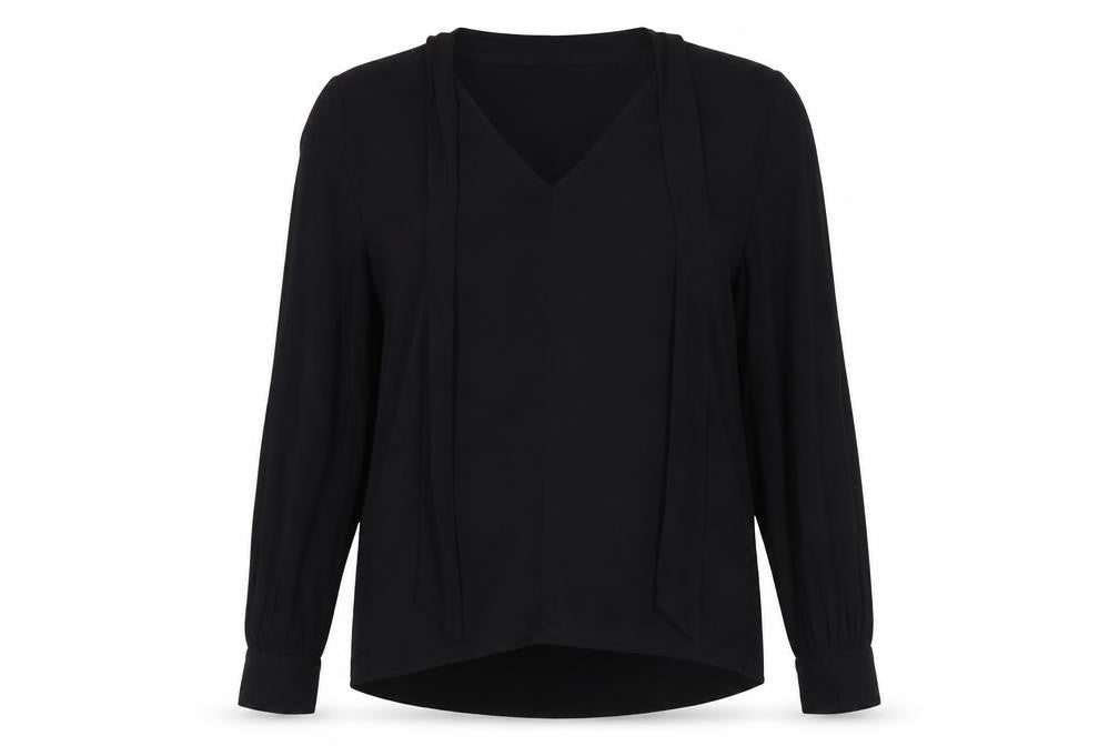 Womens UK Size 12 Topshop Black Basic Blouse