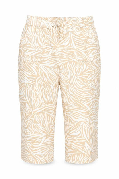 Womens UK Size 16 Spirit Relaxed Fit Casual Beige Trousers