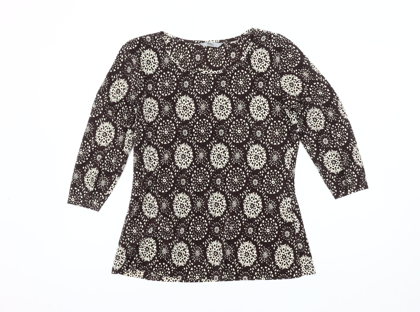 Womens UK Size 12 Marks and Spencer Multicoloured Basic Blouse