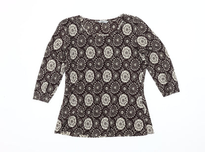 Womens UK Size 12 Marks and Spencer Multicoloured Basic Blouse
