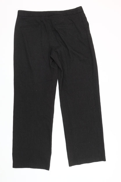 Next Men's Black Regular Fit Trousers Size 12