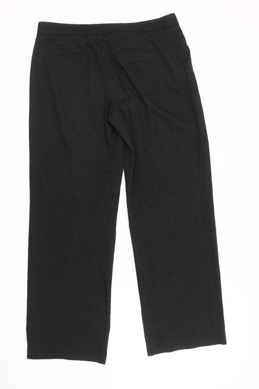 Next Men's Black Regular Fit Trousers Size 12