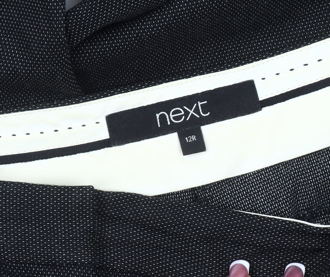 Next Men's Black Regular Fit Trousers Size 12