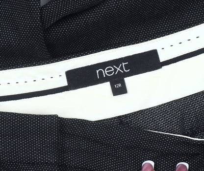 Next Men's Black Regular Fit Trousers Size 12