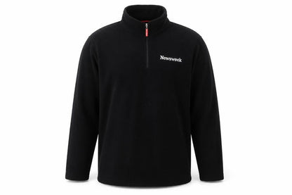 Newsweek Men's XL Black Fleece Pullover Sweatshirt