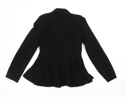 Anny Baby Black Women's Blazer M, Slim Fit, Button Accent