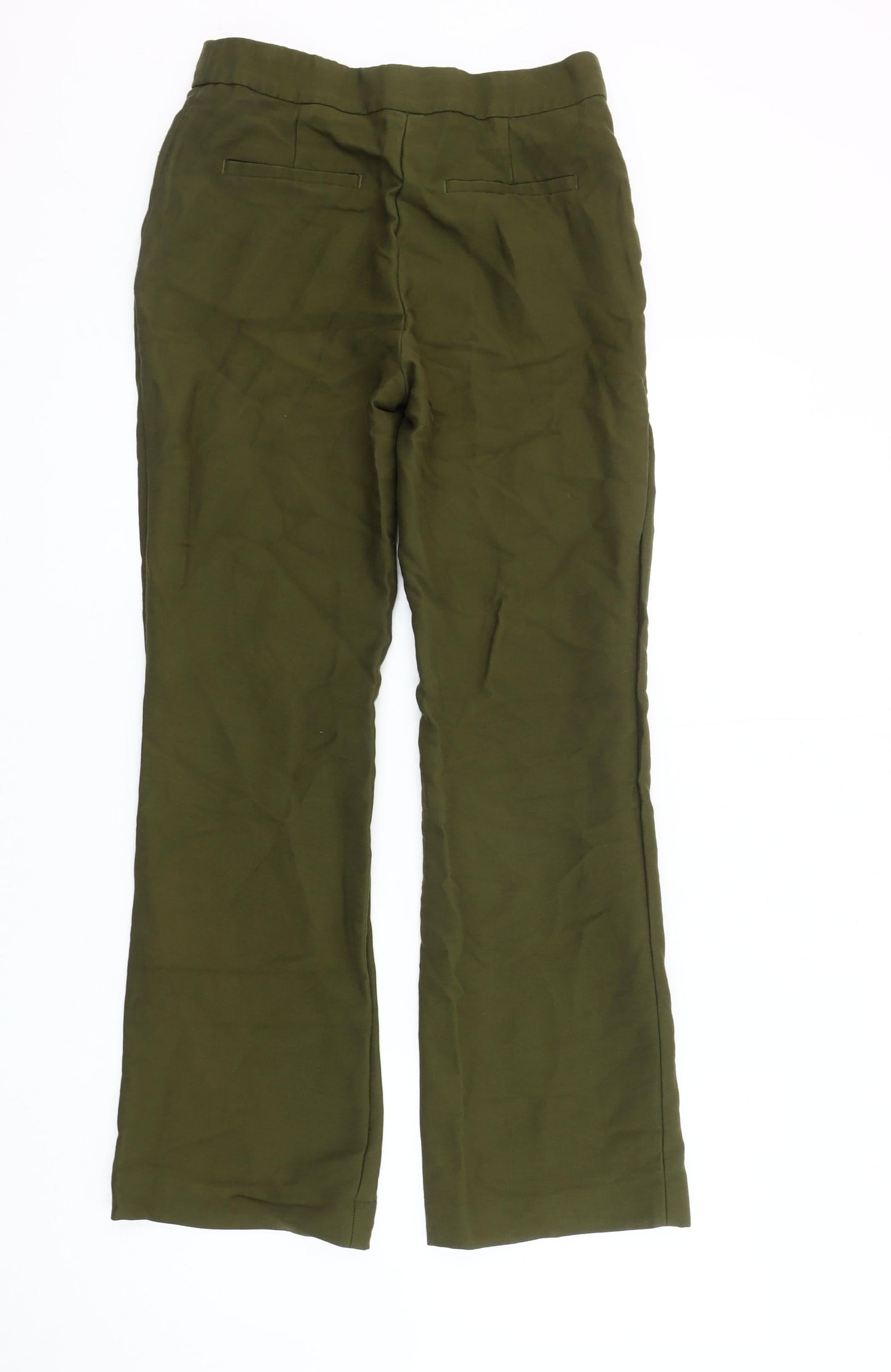 Womens UK Size 6 H&M Regular Fit Casual Workwear Green Trousers