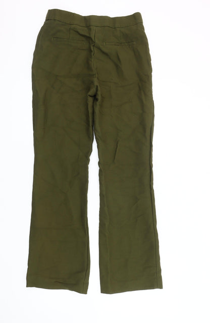 Womens UK Size 6 H&M Regular Fit Casual Workwear Green Trousers
