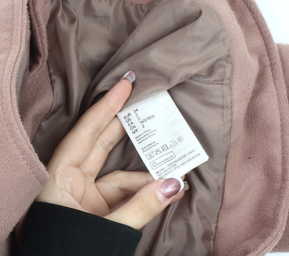 H&M Women's Brown Motorcycle Jacket, Size 6, Autumn/Spring