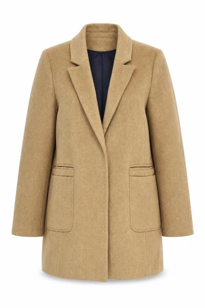 Womens UK Size 12 Dorothy Perkins Beige Basic Jacket