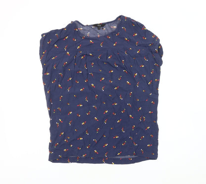 Womens UK Size 10 NEXT Multicoloured Basic Blouse