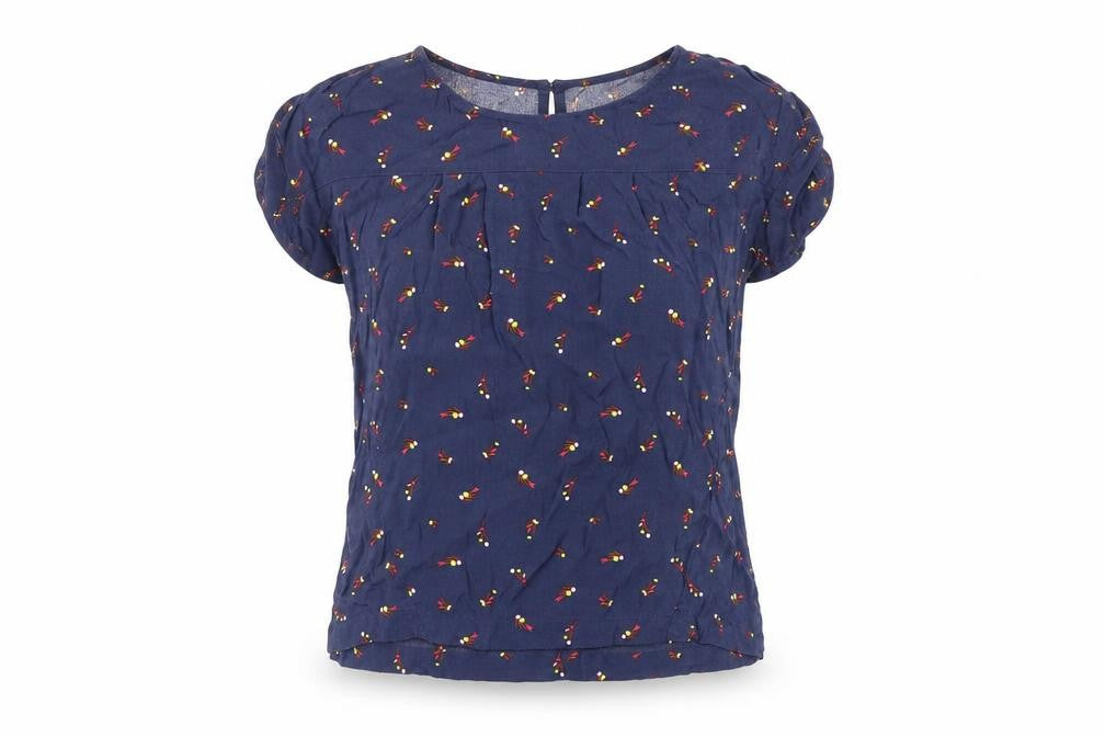 Womens UK Size 10 NEXT Multicoloured Basic Blouse