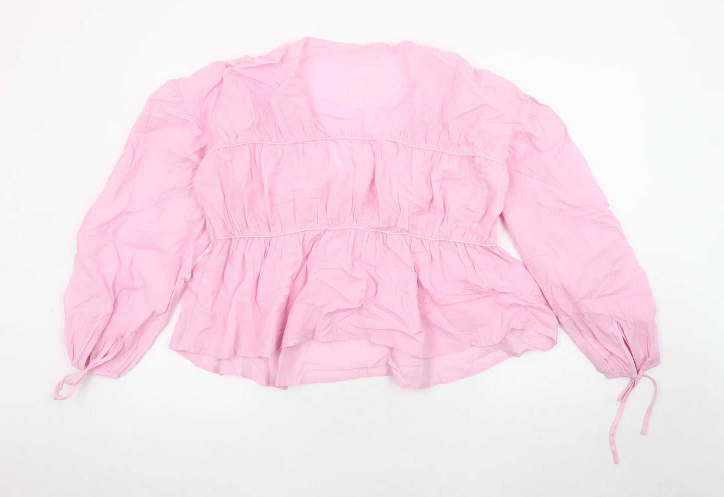 Womens UK Size 12 Per Una Pink Tunic Blouse