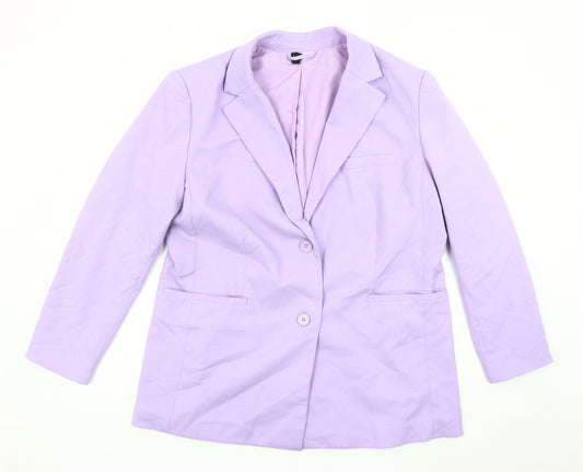 Divided Women's Purple Blazer, Size 12, Mid-Length, Casual