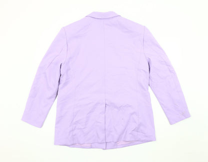 Divided Women's Purple Blazer, Size 12, Mid-Length, Casual