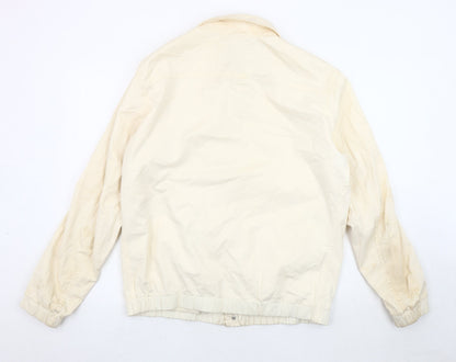 Womens UK Size 14 Zara Ivory Bomber Jacket