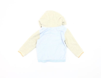 River Island Unisex Varsity Jacket 18-24 Months Blue/Ivory