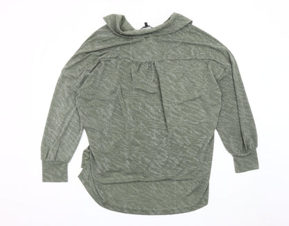 Womens UK Size 16 NEXT Green Basic Button-Up