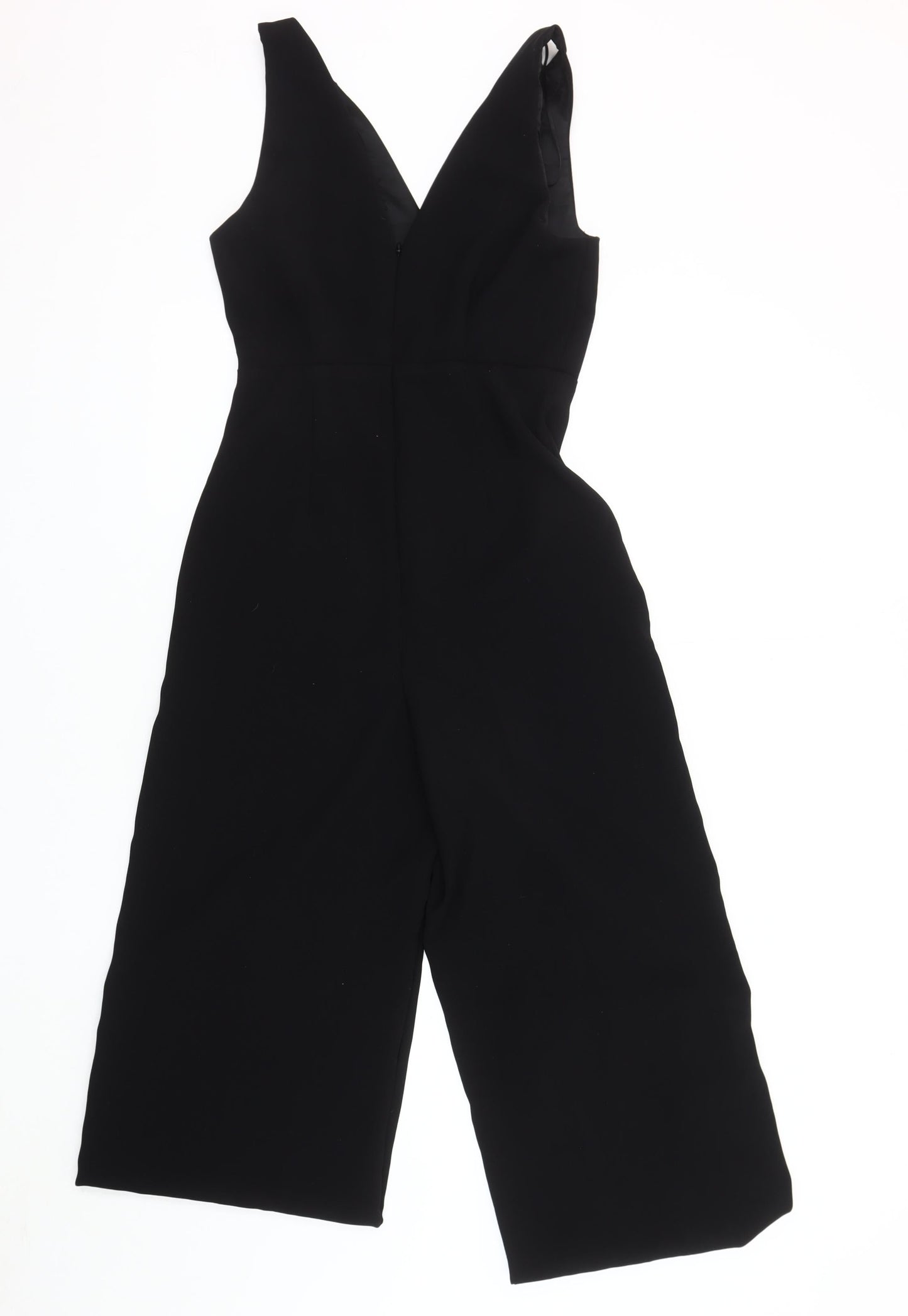 Zara Women's Black Sleeveless Jumpsuit XS Wide Leg