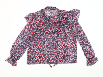 Womens UK Size 12 Marks and Spencer Multicoloured Basic Blouse