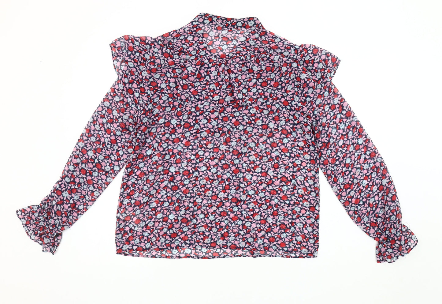Womens UK Size 12 Marks and Spencer Multicoloured Basic Blouse