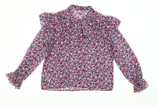 Womens UK Size 12 Marks and Spencer Multicoloured Basic Blouse